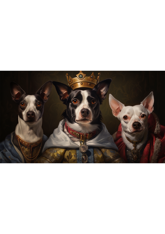 The Royal Family – Custom designed pet canvas