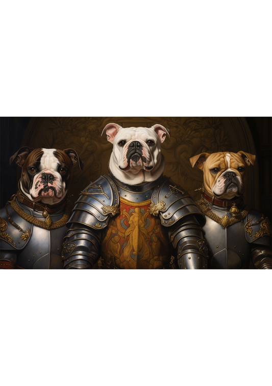 The Three Horsemen – Custom designed pet canvas