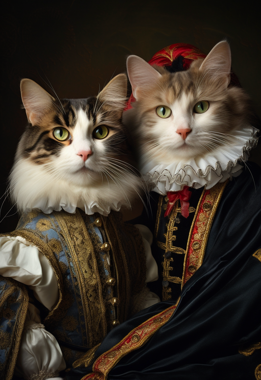 The Noble Sisters – Custom designed pet canvas