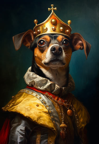 The Young King – Custom designed pet canvas