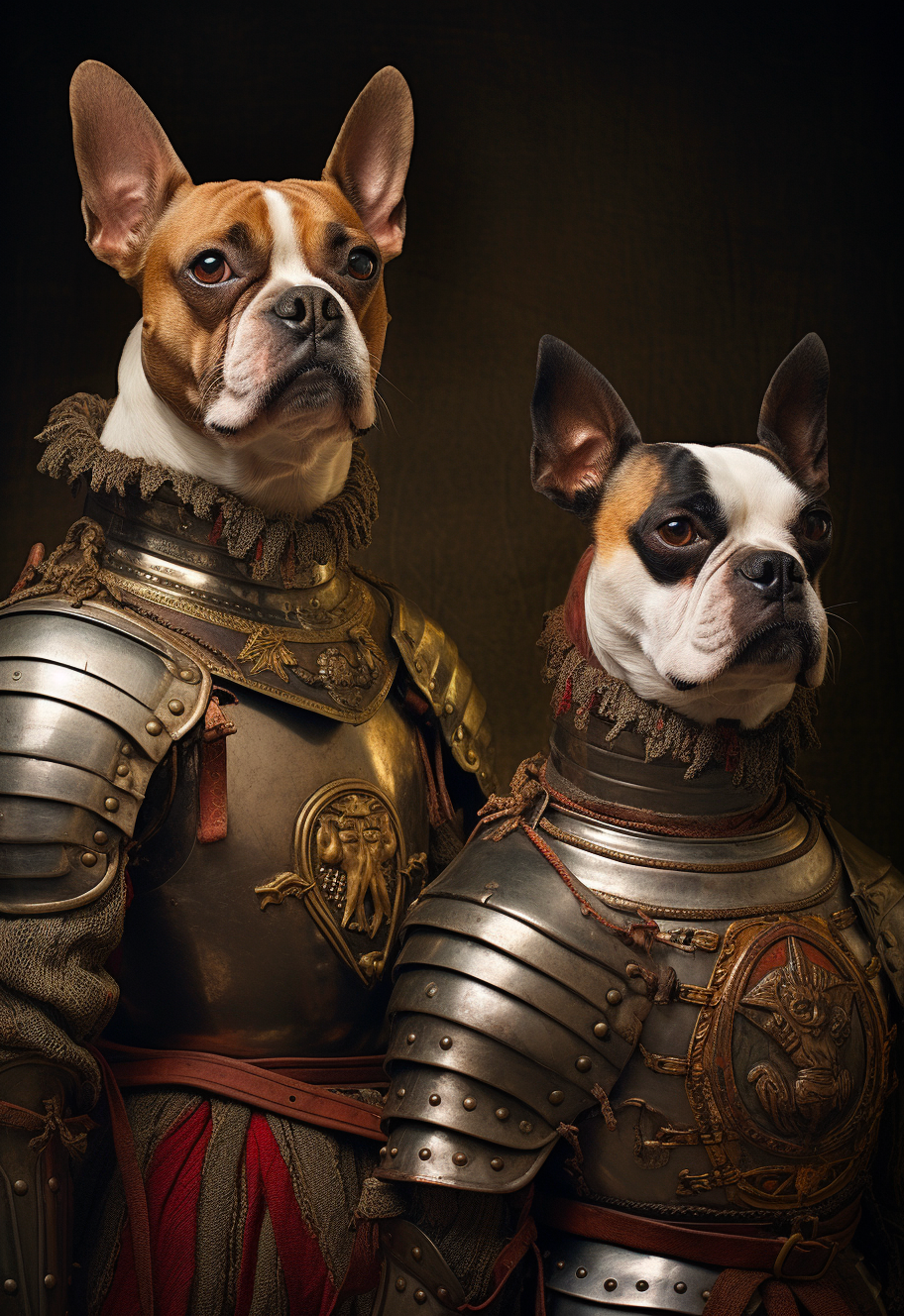 Double knight– Custom designed pet canvas