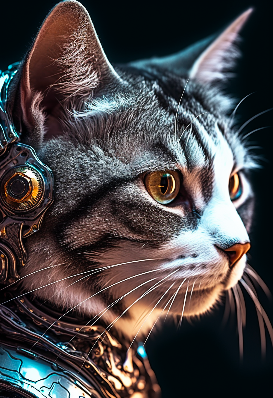 The Cyberpunk  – Custom designed pet canvas