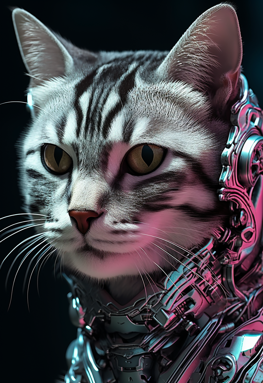 The Cyberpunk  – Custom designed pet canvas