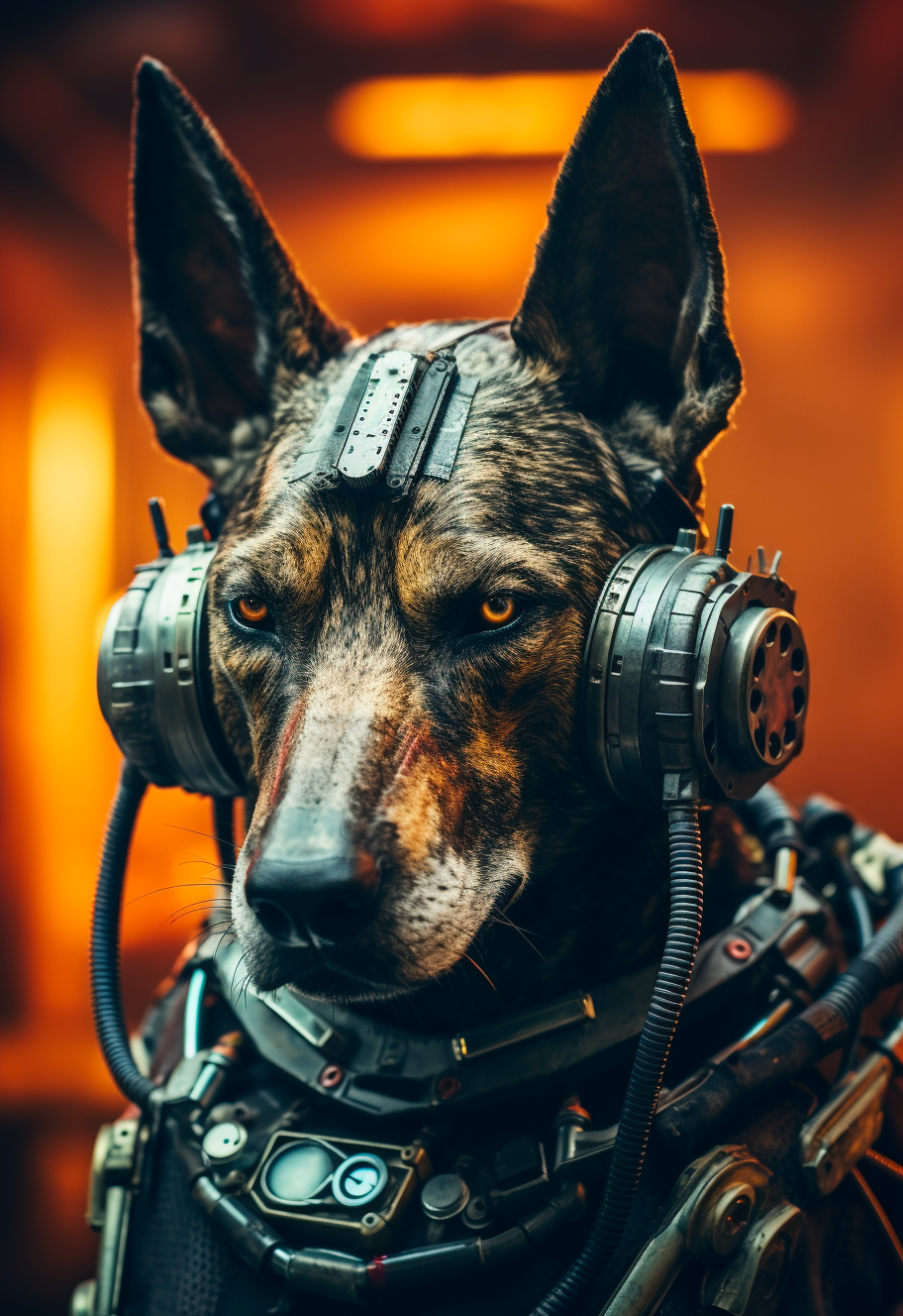 The Cyberpunk  – Custom designed pet canvas