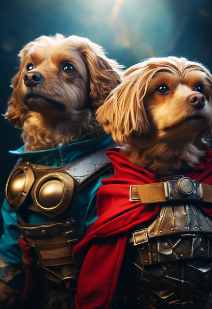 The Super Pets  – Custom designed pet canvas