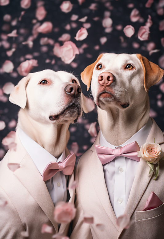 The Couple  – Custom designed pet canvas