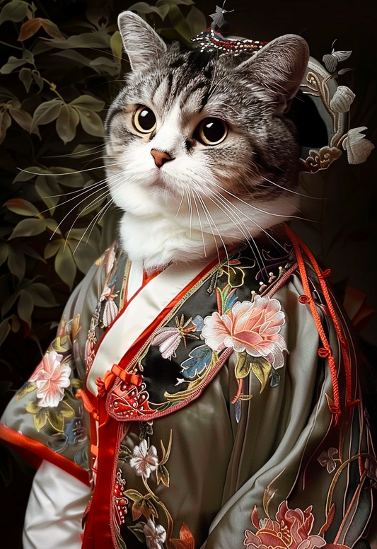 The Qing dynasty princess  – Custom designed pet canvas