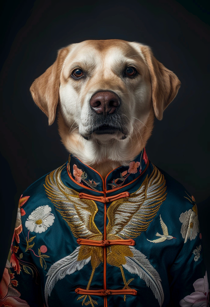 The Republican Chinese tunic – Custom designed pet canvas