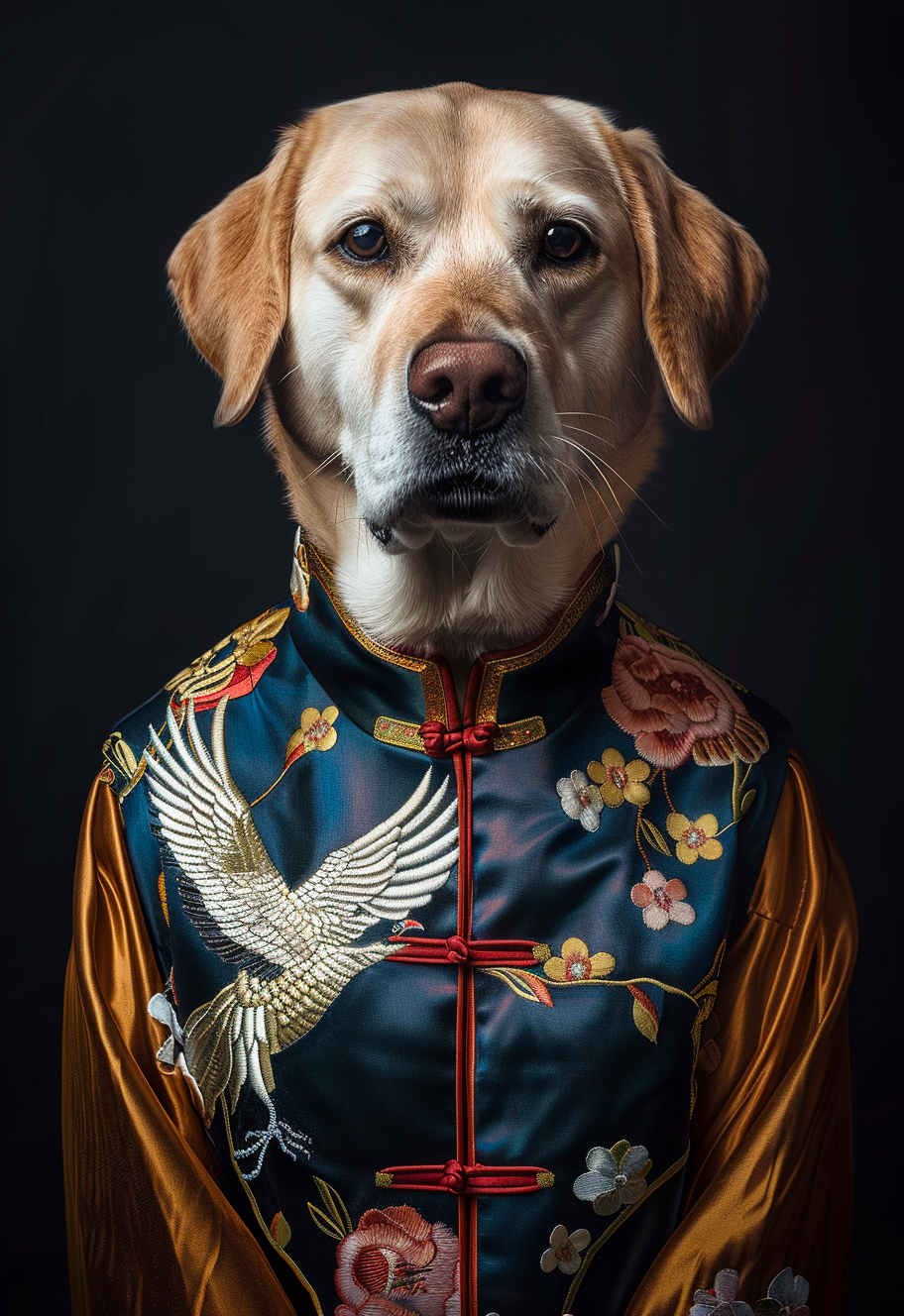 The Republican Chinese tunic – Custom designed pet canvas